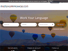 Tablet Screenshot of multilingualvacancies.com